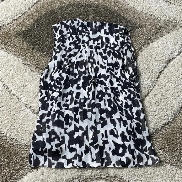 Parker black & white animal print silk tank - Picture 2 of 7